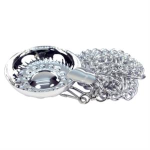 TESTEVIN SOMMELIER BORGOGNONE 1830 (1 pz) SILVER PLATED PIU' CATENA APPENDICOLLO