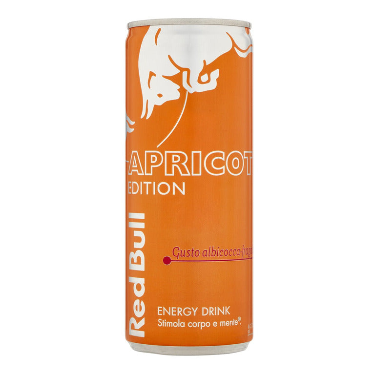 RED BULL ALBICOCCA E FRAGOLA 25 CL  LATTINA APRICOT EDITION