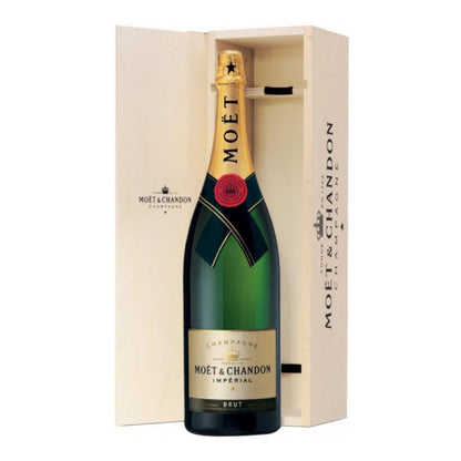 MOËT & CHANDON CHAMPAGNE IMPÉRIAL-9LT  BRUT SALMANAZAR CASSA LEGNO