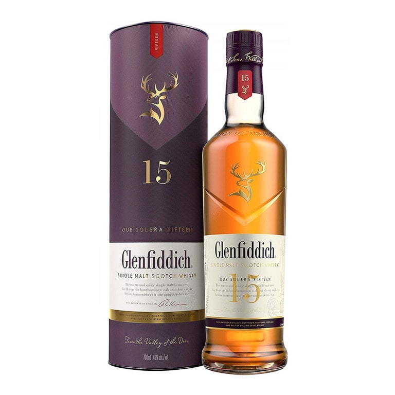 WHISKY GLENFIDDICH 15 YEARS OLD -70CL  SINGLE MALT SCOTCH-ASTUCCIATO