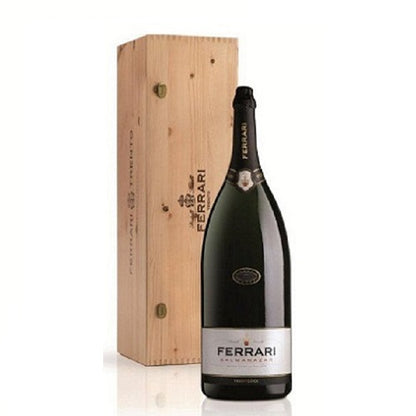 FERRARI SALMANAZAR BRUT 2001 9LT  CASSA DI LEGNO