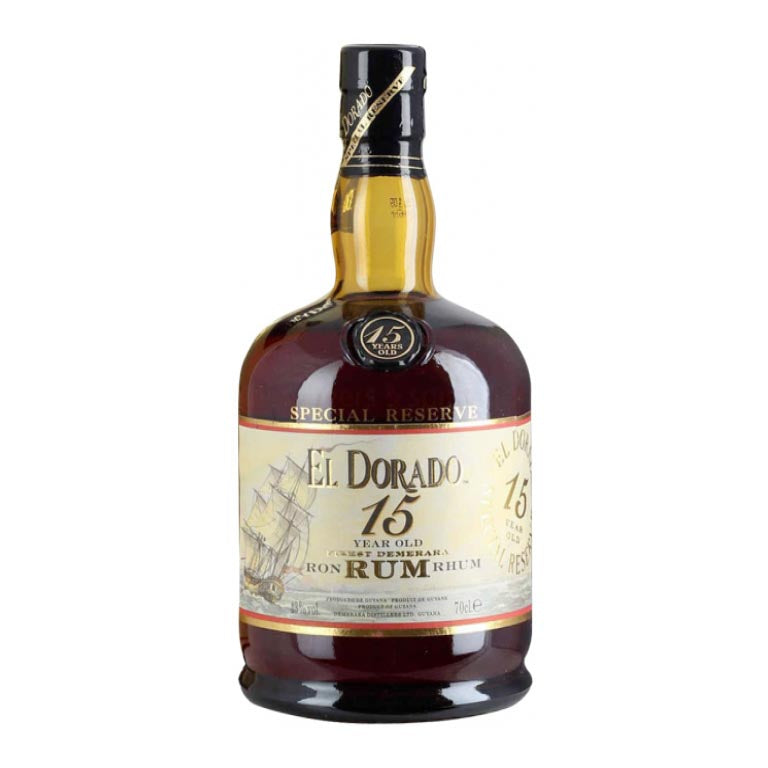 RUM EL DORADO 15 YEAR OLD -70CL  FINEST DEMERARA ASTUCCIATO