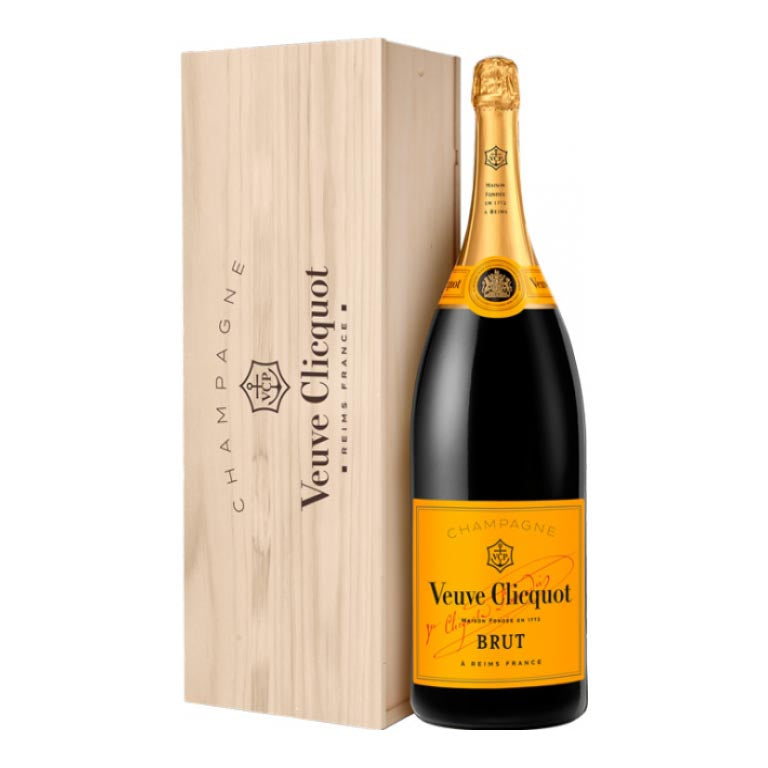 VEUVE CLICQUOT CHAMPAGNE BRUT- 15LT  CASSA IN LEGNO-NABUCHODONOSOR