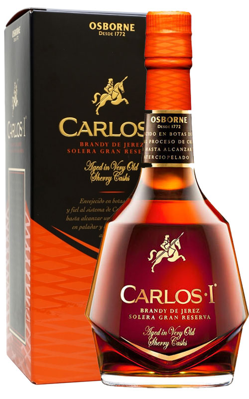 BRANDY CARLOS I SOLERA GRAN RES. OSBORNE  DE JEREZ -70CL -ASTUCCIATO
