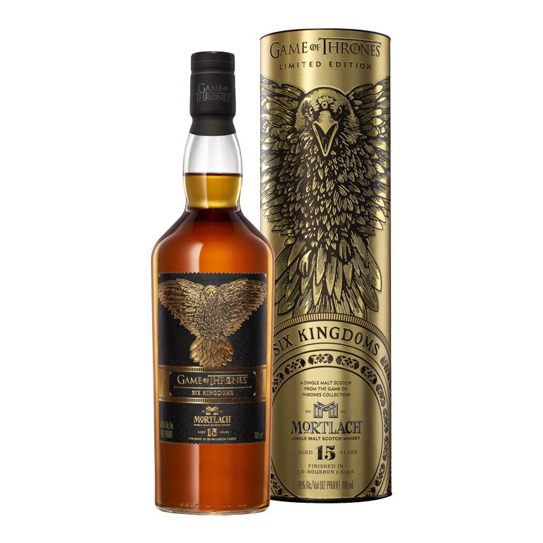 WHISKY MORTLACH"SIX KINGDOMS"15YEAR 70CL  LIMITED EDITION- GAME OF THRONES ASTUCCI