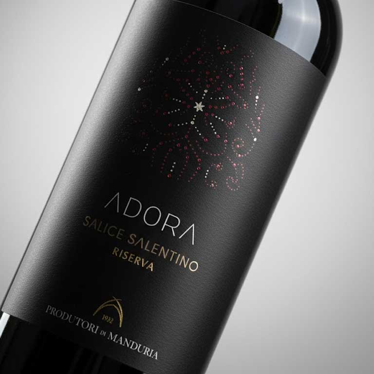 VINO ADORA PROD.DI MANDURIA RISERVA 2019  SALICE SALENTINO DOC-75CL