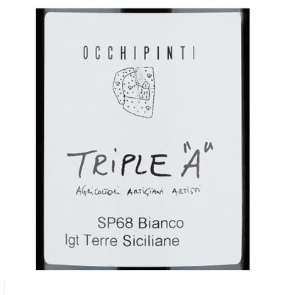 VINO OCCHIPINTI SP68 BIANCO 2017-75CL  BIANCO TERRE SICILIANE IGT-TRIPLE "A"