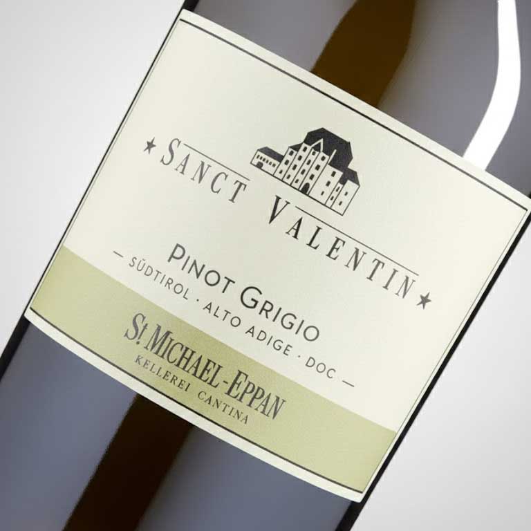 VINO SANCT VALENTIN PINOT GRIGIO 2019  ST.MICHAEL EPPAN  ALTO ADIGE DOC-75CL