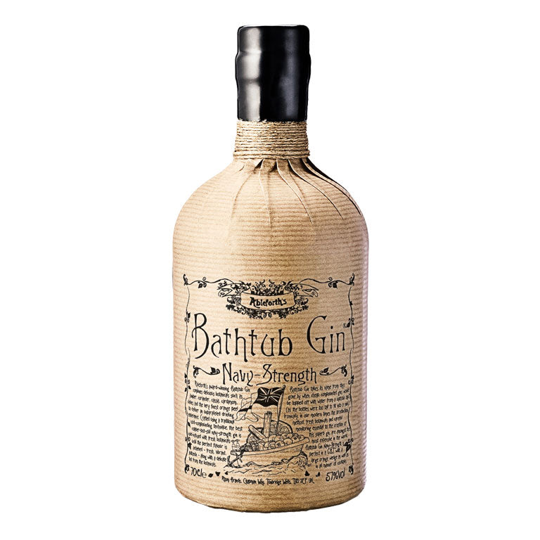 GIN ABLEFORTH'S BATHTUB NAVY STRENGTH  70CL