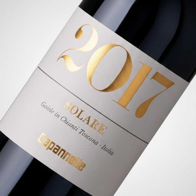 VINO CAPANNELLE SOLARE 2017  GAIOLE IN CHIANTI-TOSCANA IGP-75CL