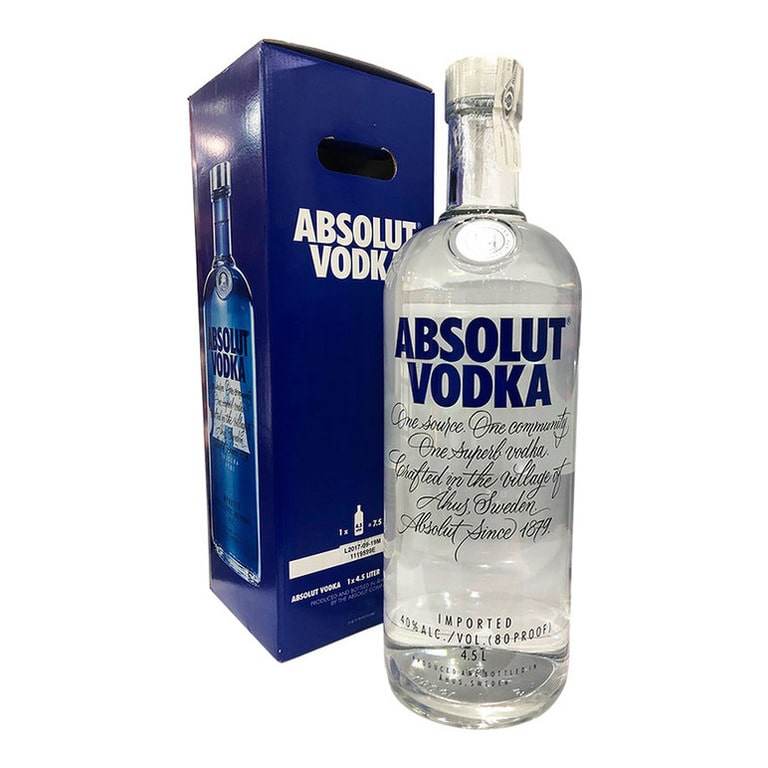 VODKA ABSOLUT 4,5LT ASTUCCIATA (1 pz) 