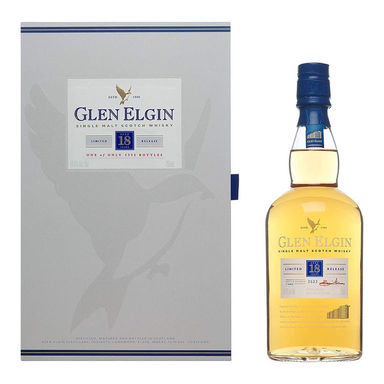 WHISKY GLEN ELGIN 18 YEARS OLD SR17-70CL  SINGLE MALT - ASTUCCIO