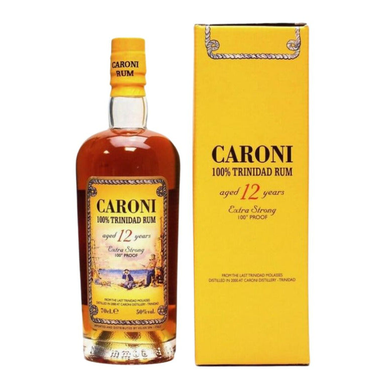 RUM CARONI 12 YEARS-70CL  100%TRINIDAD RUM-EXTRA STRONG 100°PROOF