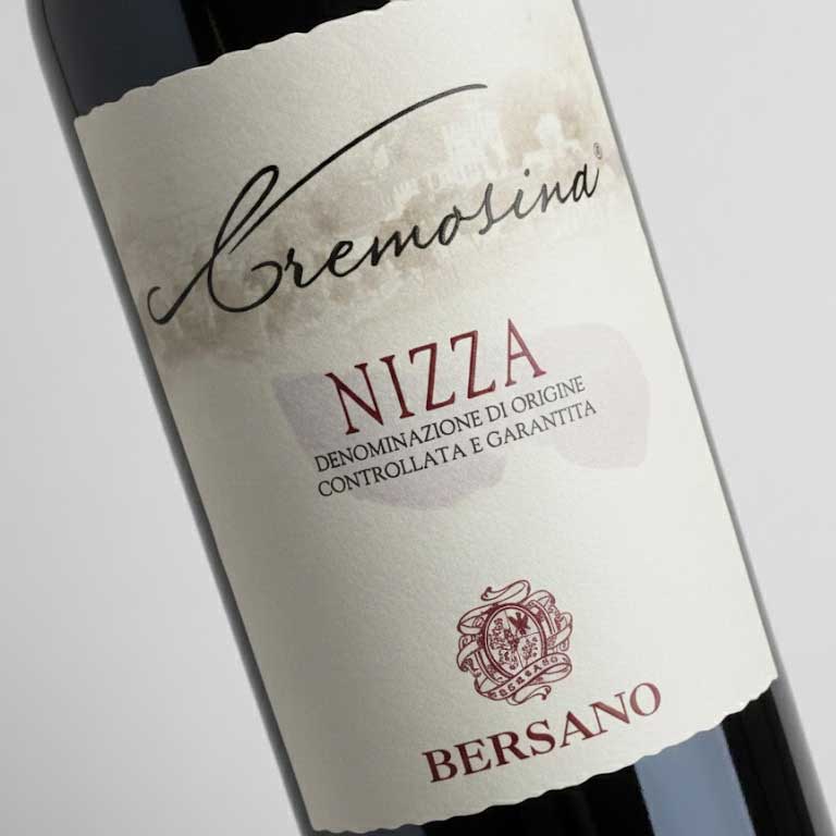 VINO BERSANO CREMOSINA NIZZA-75CL  BARBERA D'ASTI SUPERIORE 2019 DOCG
