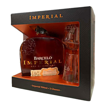 RUM BARCELO IMPERIAL - RON DOMINICANO  70CL + 2 BICCHIERI