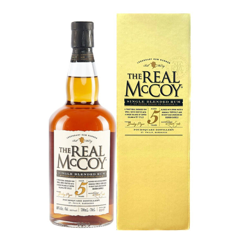 RUM THE REAL McCOY 5 YEARS BARBADOS-70CL  SINGLE BLENDED RUM-ASTUCCIATO