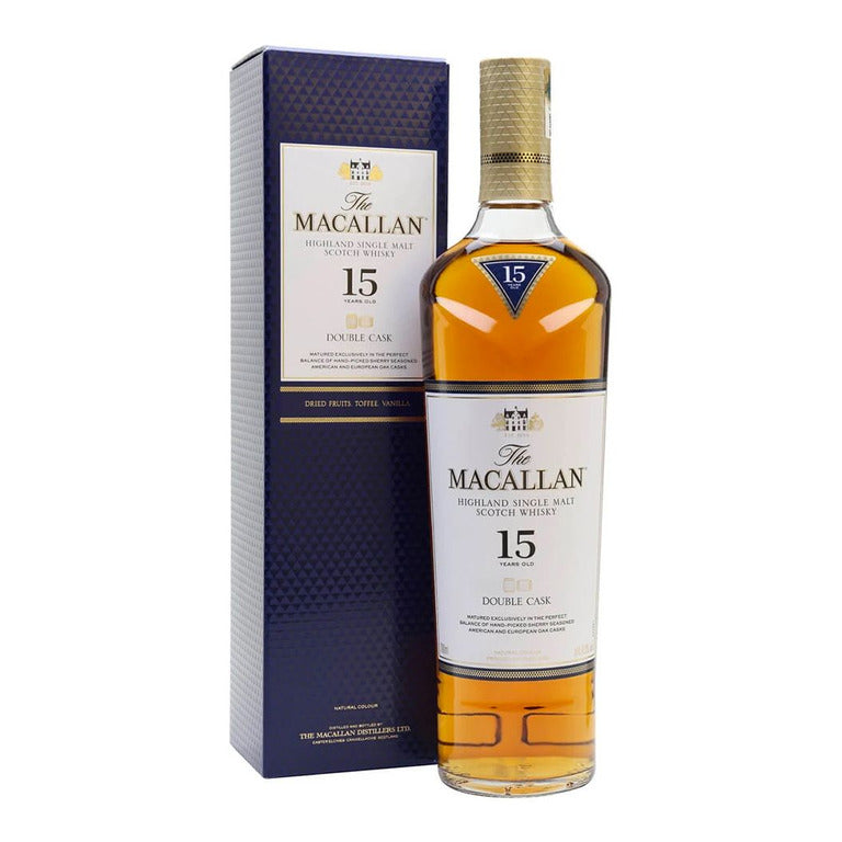 WHISKY THE MACALLAN- 15 YEARS OLD- 70CL  DUBLE CASK MATURED - SINGLE MALT