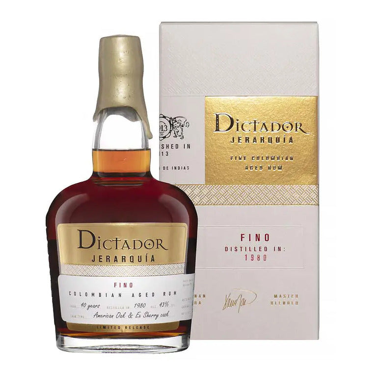 RUM DICTADOR JERARQUIA FINO COLUMBIAN (1 pz) AGED 35 YEARS - 70CL  DISTILLER 1987