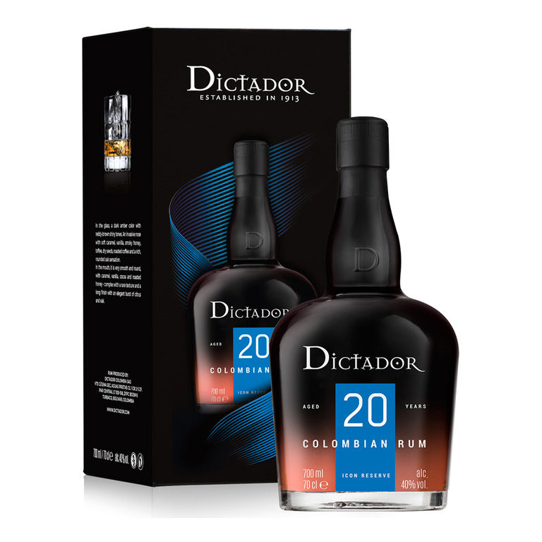 RUM DICTADOR 20YAR COLUMBIAN 70CL RESERV 
