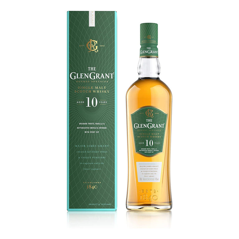 WHISKY GLEN GRANT-AGED 10 YEARS- 70CL  ROTHES SPEYSIDE-SINGLE MALT SCOTCH