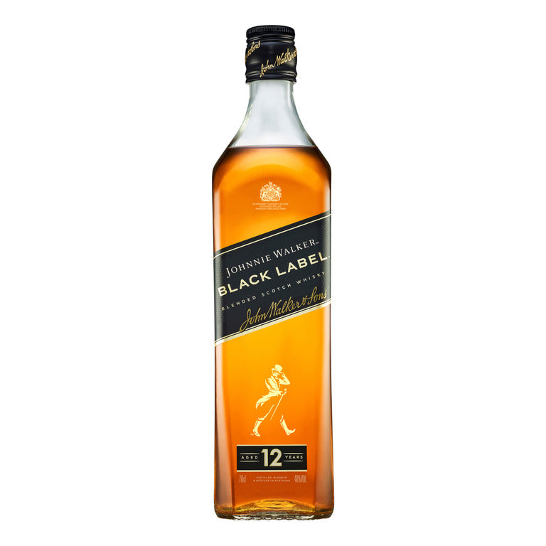 WHISKY JOHNNIE WALKER BLACK LABEL -70CL (1 pz) AGED 12 YEARS-SCIOLTA