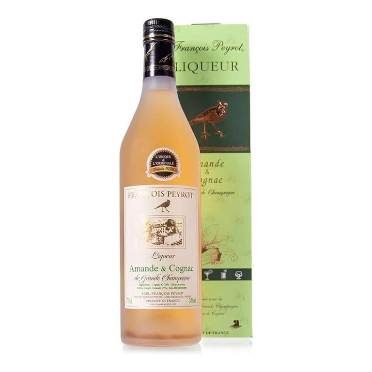 COGNAC ALLE MANDORLE FRANCOIS PEYROT 0,7  POIRE WILLIAMS & COGNAC ASTUCCIO CARTONE
