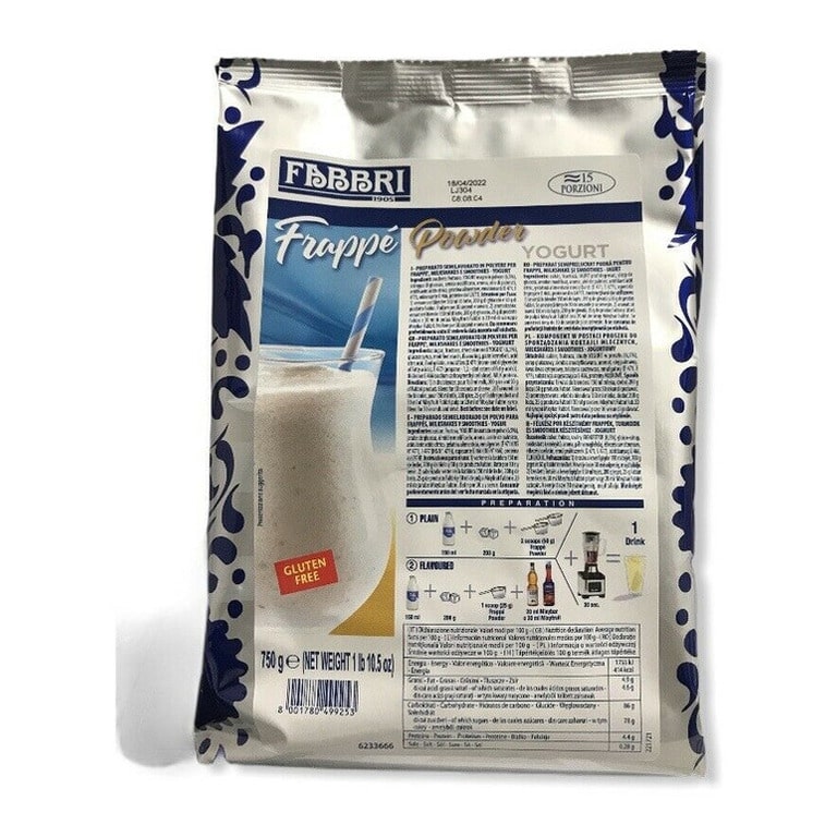 FABBRI FRAPPE POWDER YOGURT- 750G (1 pz) 