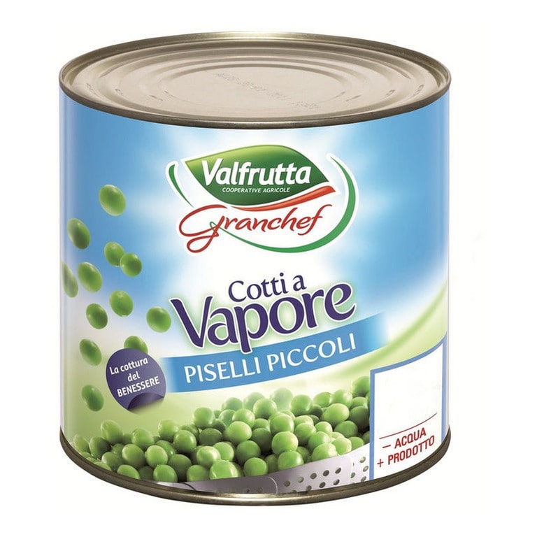 VALFRUTTA PISELLI PICCOLI COTTI A VAPORE (6 pz) 1KG