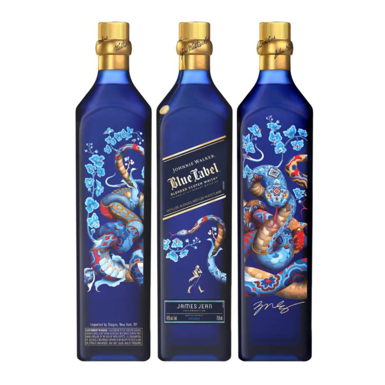 WHISKY JOHNNIE WALKER BLUE LABEL -70CL  JA. JEAN YEAR OF THE SNAKE LIM. EDITION