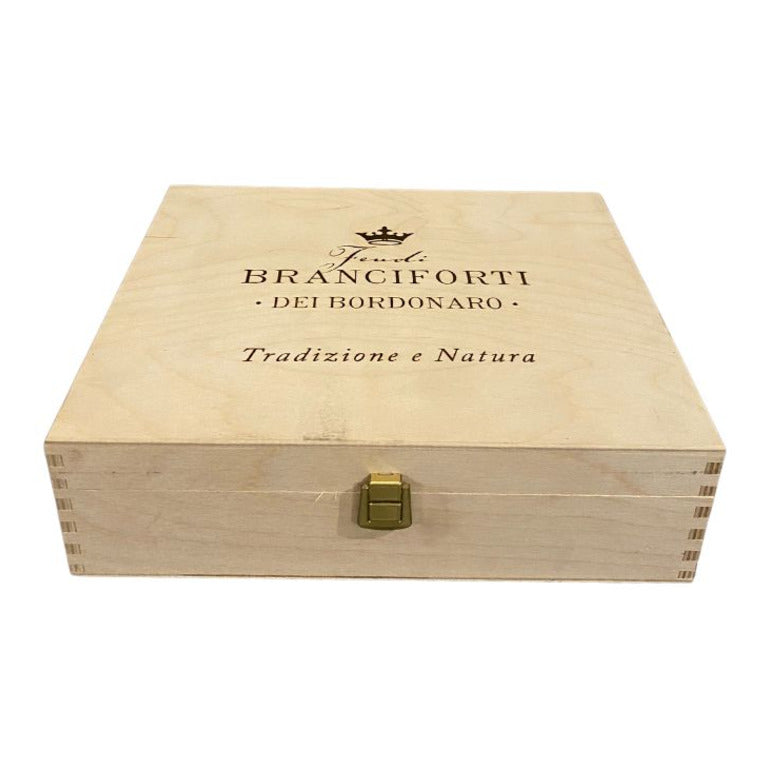 CASSETTA LEGNO 6 VINO BRANCIFORTI (1 pz) GRILLO - NERO D'AVOLA 6 VINI
