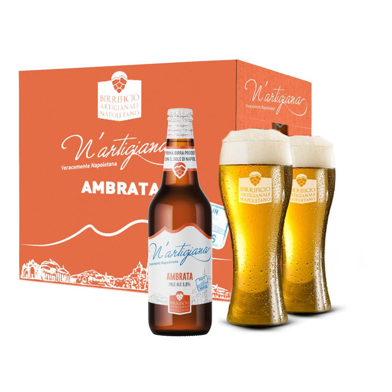 N'Artigiana Ambrata + 6 Bicchieri N'Artigiana in REGALO