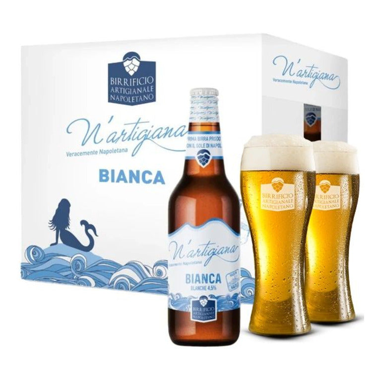 N'Artigiana Bianca + 6 Bicchieri N'Artigiana in REGALO