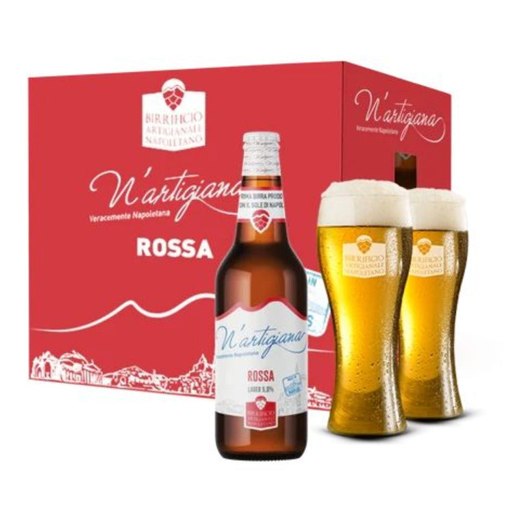 N'Artigiana Rossa+ 6 Bicchieri N'Artigiana in REGALO