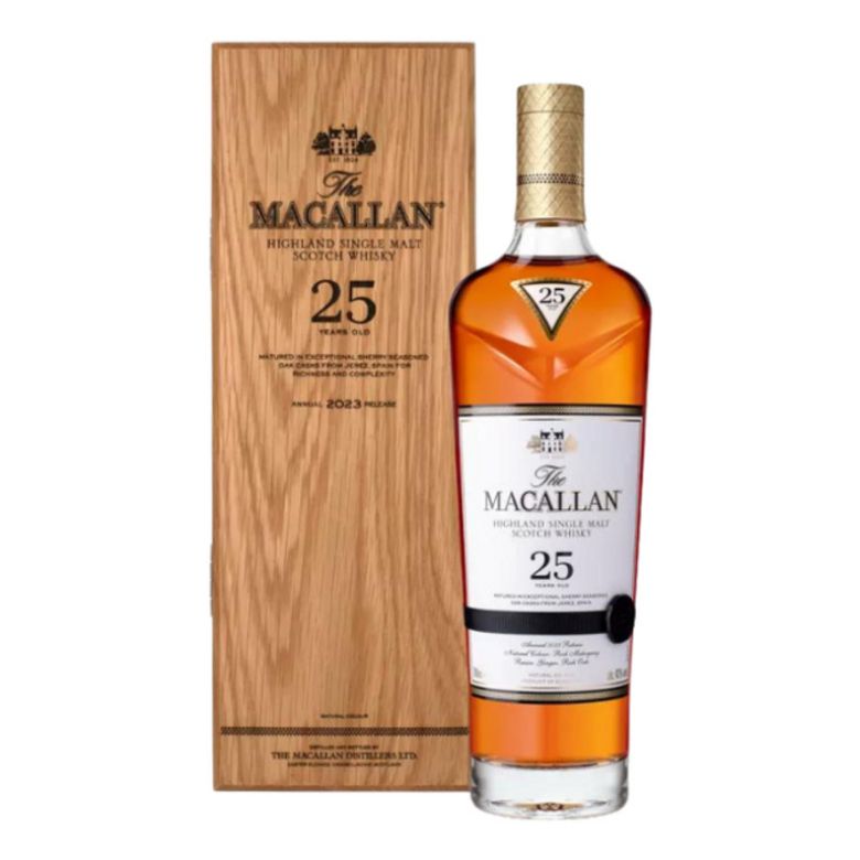 Immagine di WHISKY MACALLAN 25 YAR CHERRY WOOD